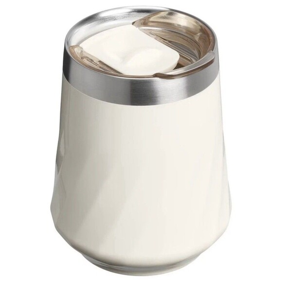 Stanley 11 oz Stainless Steel Swirl Wine Tumbler Cream Gloss NEW - Picture 2 of 7
